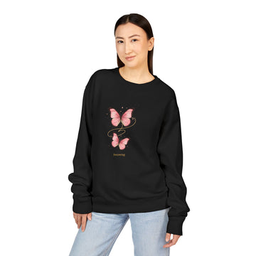 Pink Butterflies "Blooming" Crewneck Sweatshirt