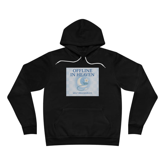 "Offline in Heaven" Cloud Moon Pullover Hoodie