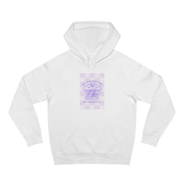 Lavender Checkerboard 'Be Kind' Hoodie