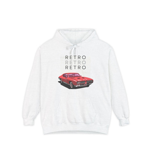 Vintage Red Car 'RETRO' Hoodie for winters